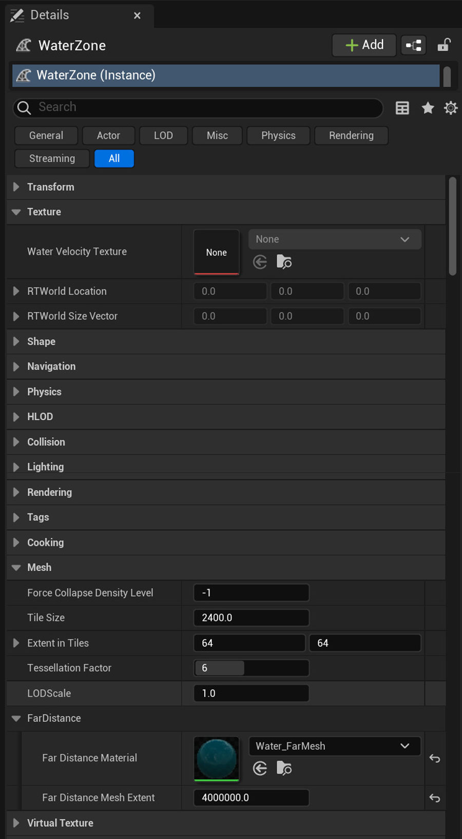 Cách sử dụng hệ thống chia lưới nước và kết xuất bề mặt trong UE 5 image 4