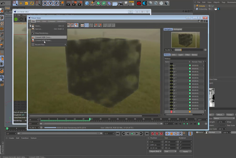 Một số tips thú vị dành cho C4D và Octane 4