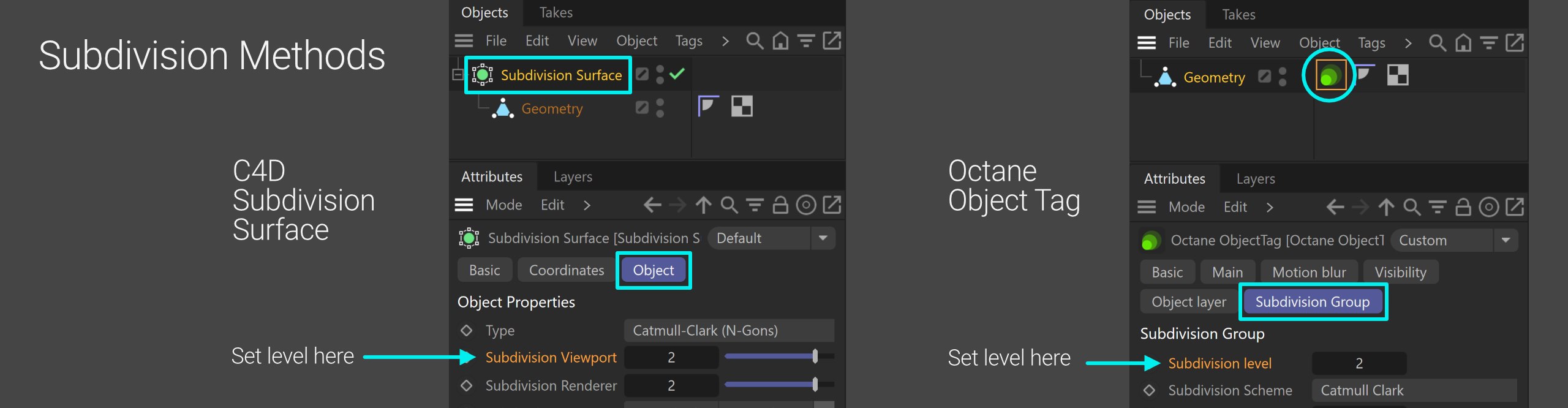 Mối quan hệ giữa Polygon và Bộ nhớ trong C4D và Octane iRender với Octane 03