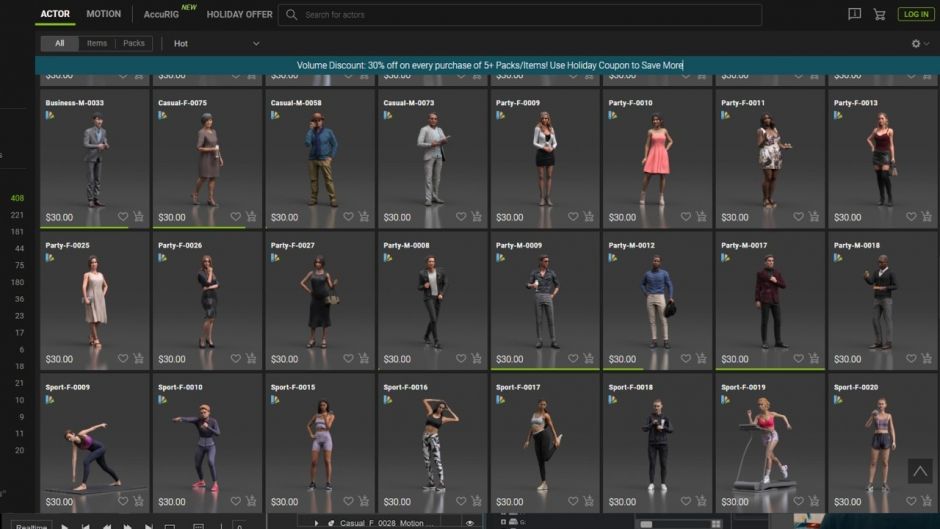 Thực hiện hoạt hình thời gian thực với ActorCore và iClone Omniverse Live Sync 3