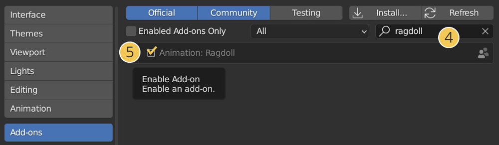 RagDoll cho Blender ảnh 8