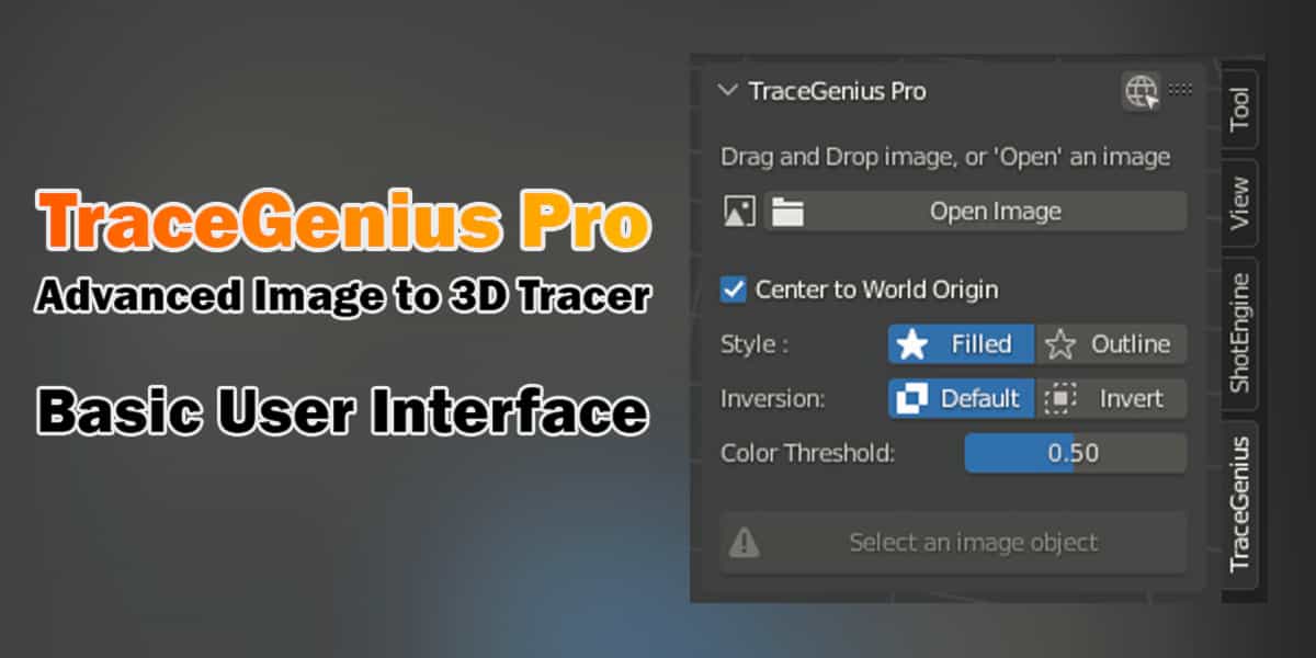 Chuyển đổi hình ảnh 2D thành mô hình 3D với TraceGenius Pro cho Blender 2