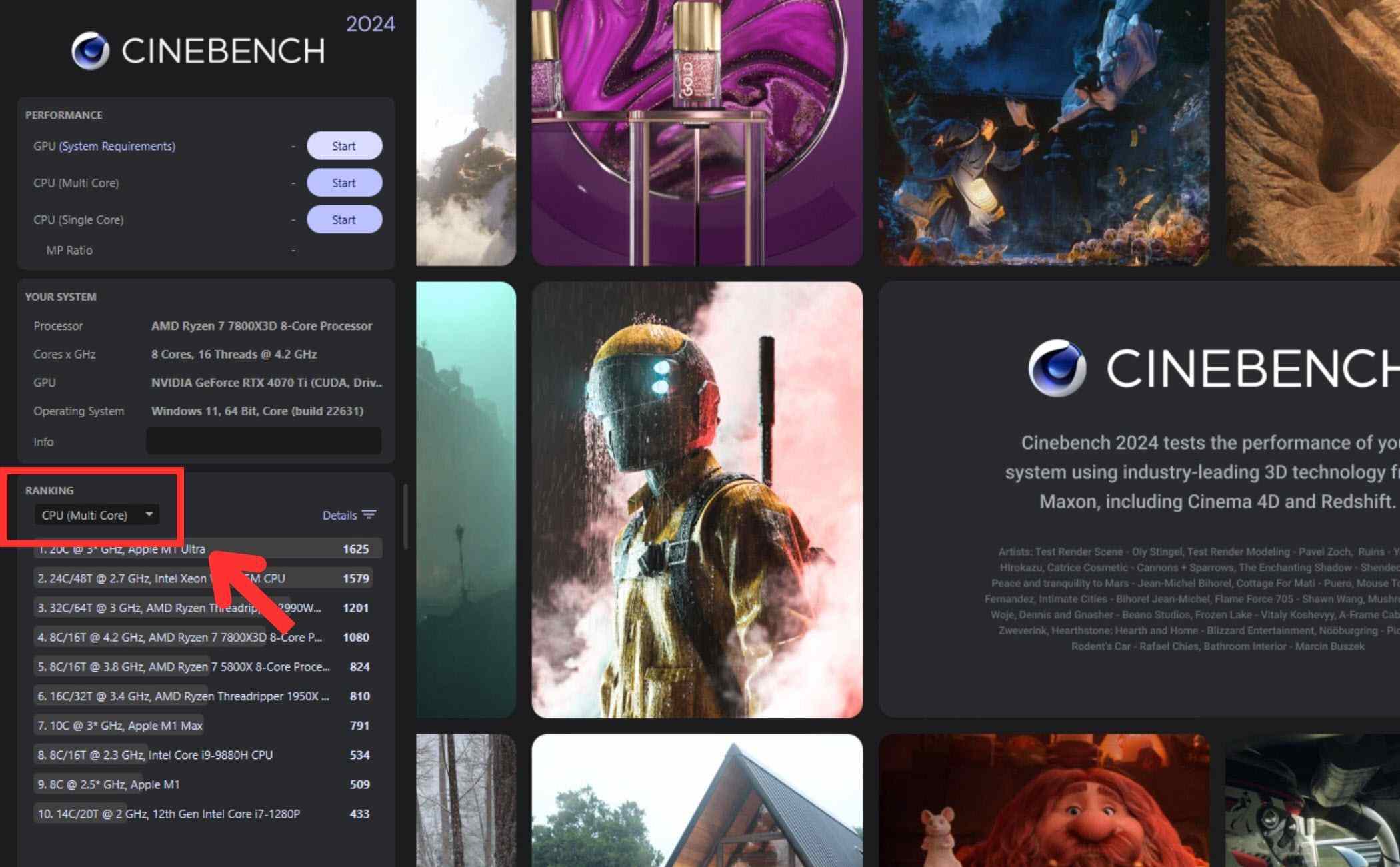 Hướng dẫn benchmark GPU trên Cinebench với iRender 05