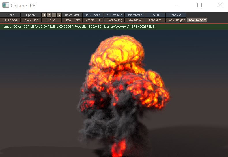Tìm hiểu cách Octane kết xuất Houdini Volumes 1