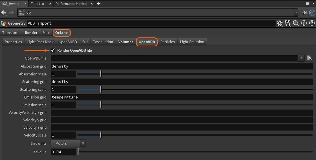 Tìm hiểu cách Octane kết xuất Houdini Volumes 3