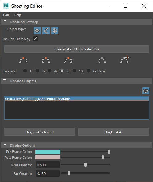Tạo những cảnh ma quái ấn tượng với công cụ Ghosting Editor trong Maya ảnh 3