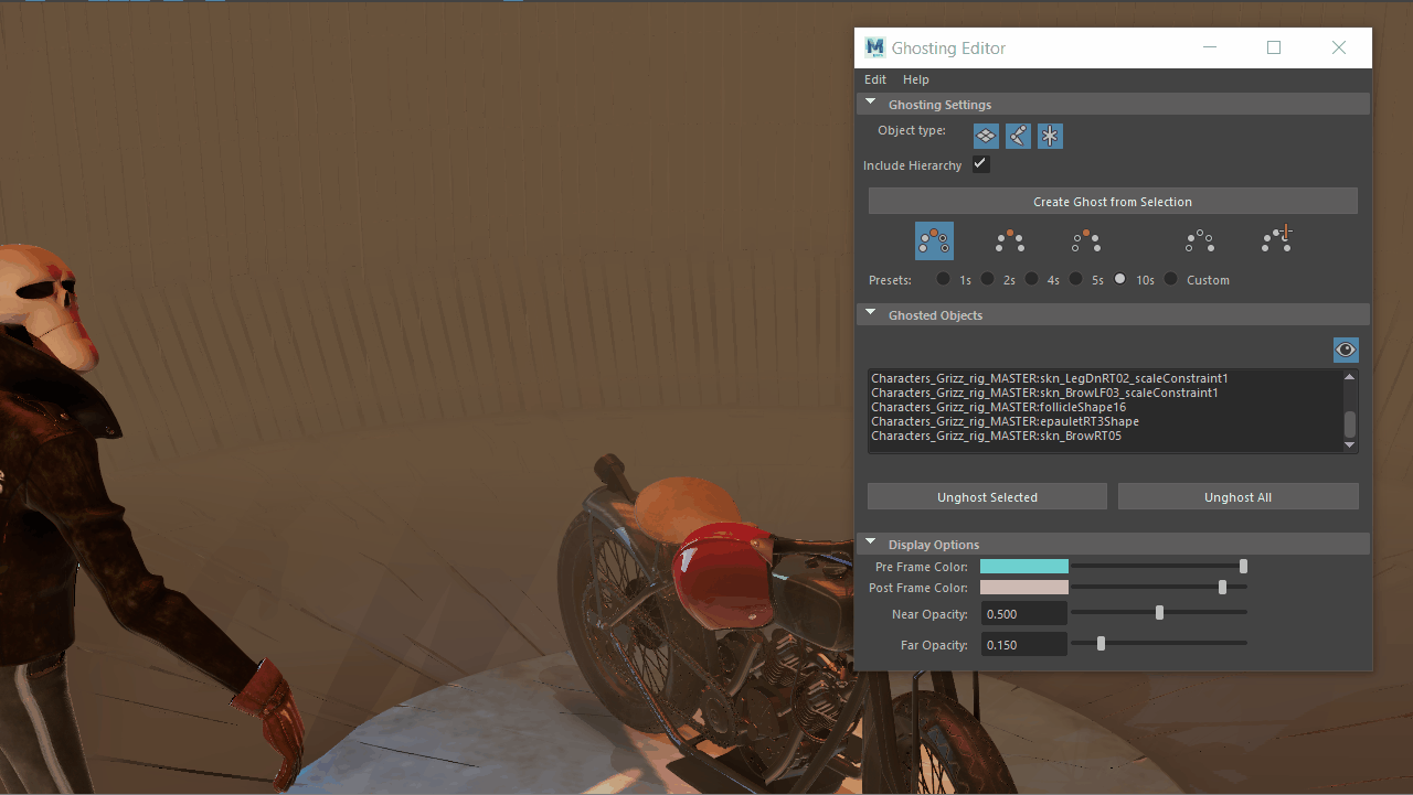Tạo những cảnh ma quái ấn tượng với công cụ Ghosting Editor trong Maya ảnh 1