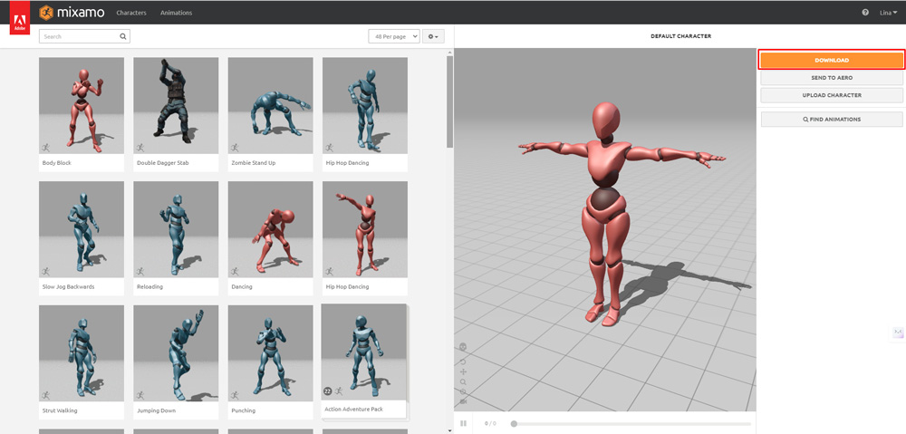 Sáng tạo mô hình hoạt hình trong Blender với Mixamo ảnh 4