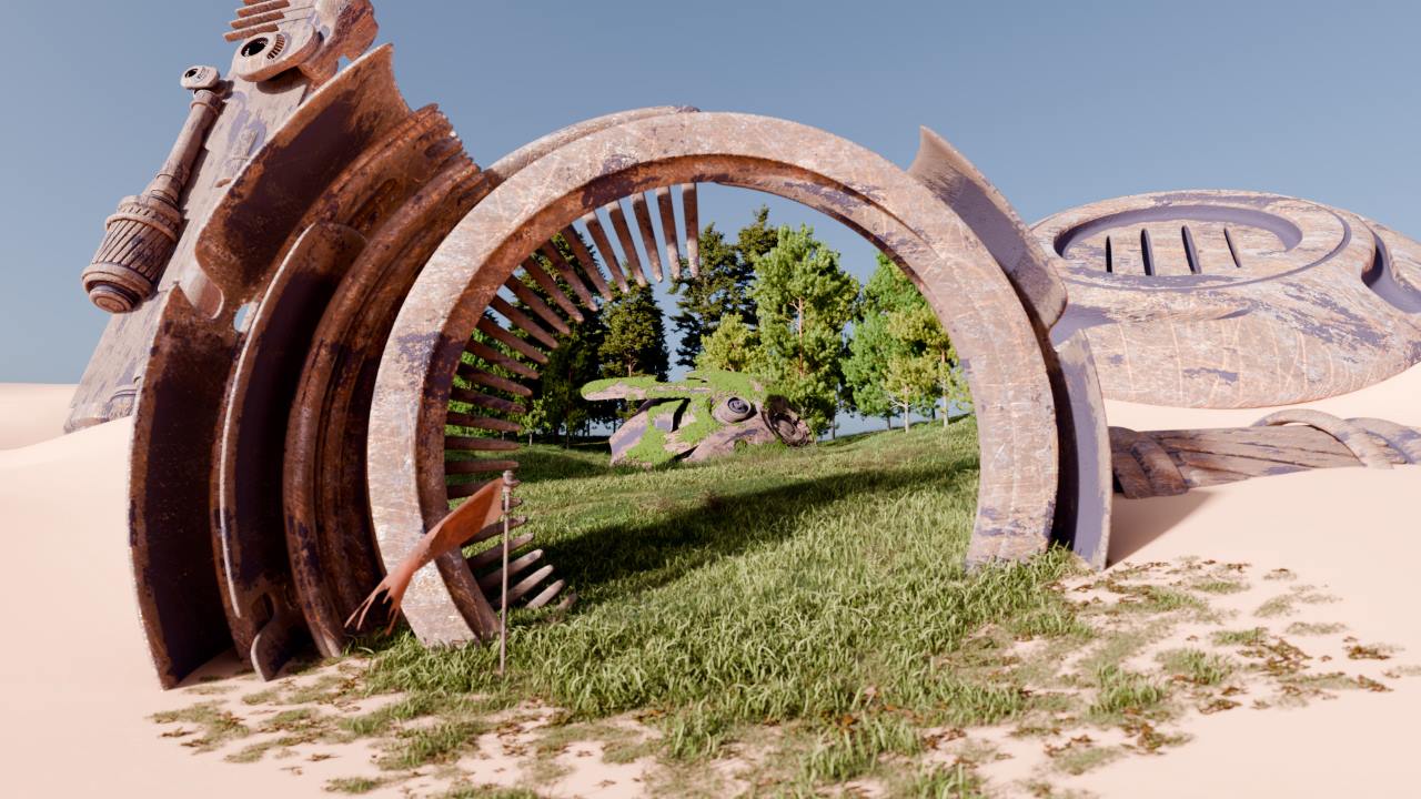 Ray Portal BSDF cho Blender Cycles 4