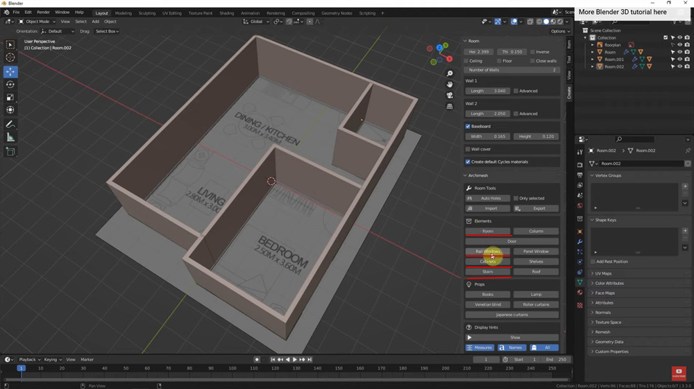 Sử dụng Blender Free Addon để tạo mô hình 3D kiến ​​trúc ảnh 5