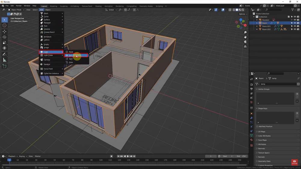 Sử dụng Blender Free Addon để tạo mô hình 3D kiến ​​trúc ảnh 8