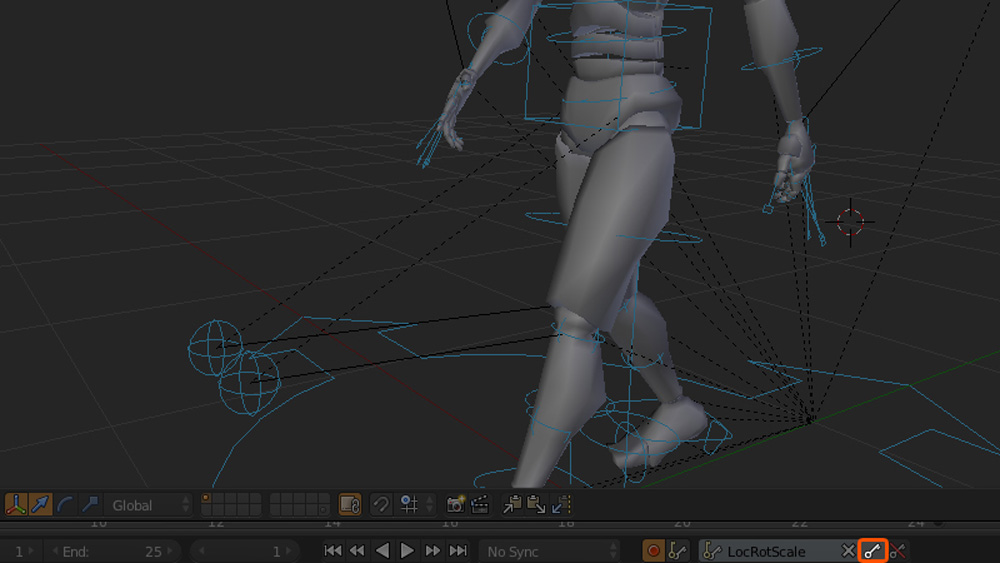 Tạo hoạt ảnh chuyển động bước đi cho nhân vật trong Blender ảnh 3