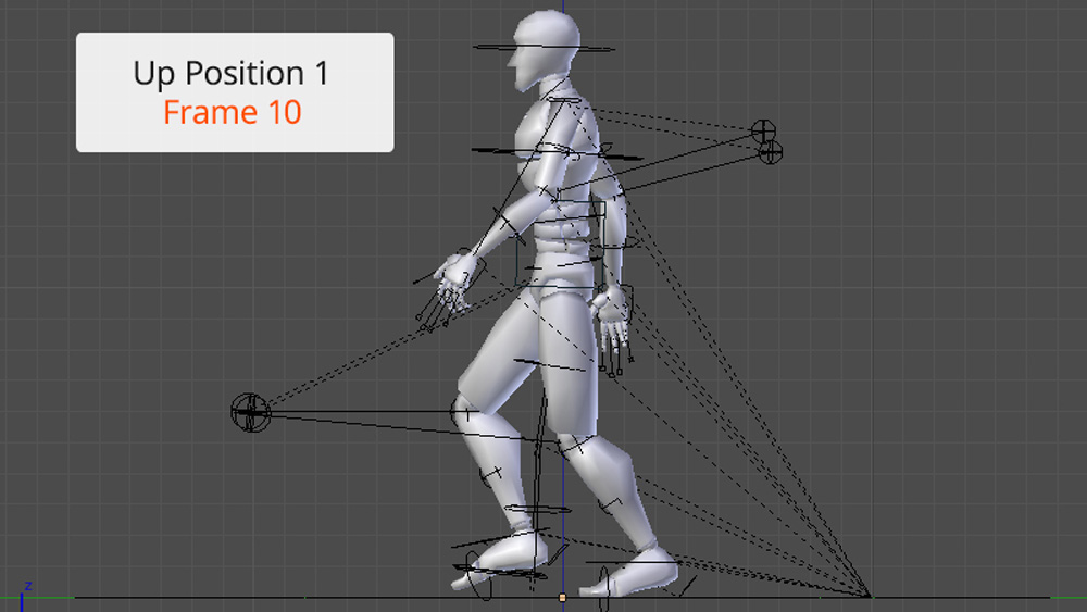 Tạo hoạt ảnh chuyển động bước đi cho nhân vật trong Blender ảnh 8
