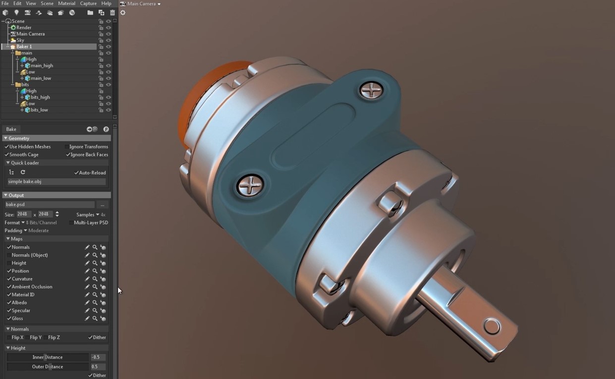 Marmoset Toolbag Một trong những phần mềm bake 3D tốt nhất 6