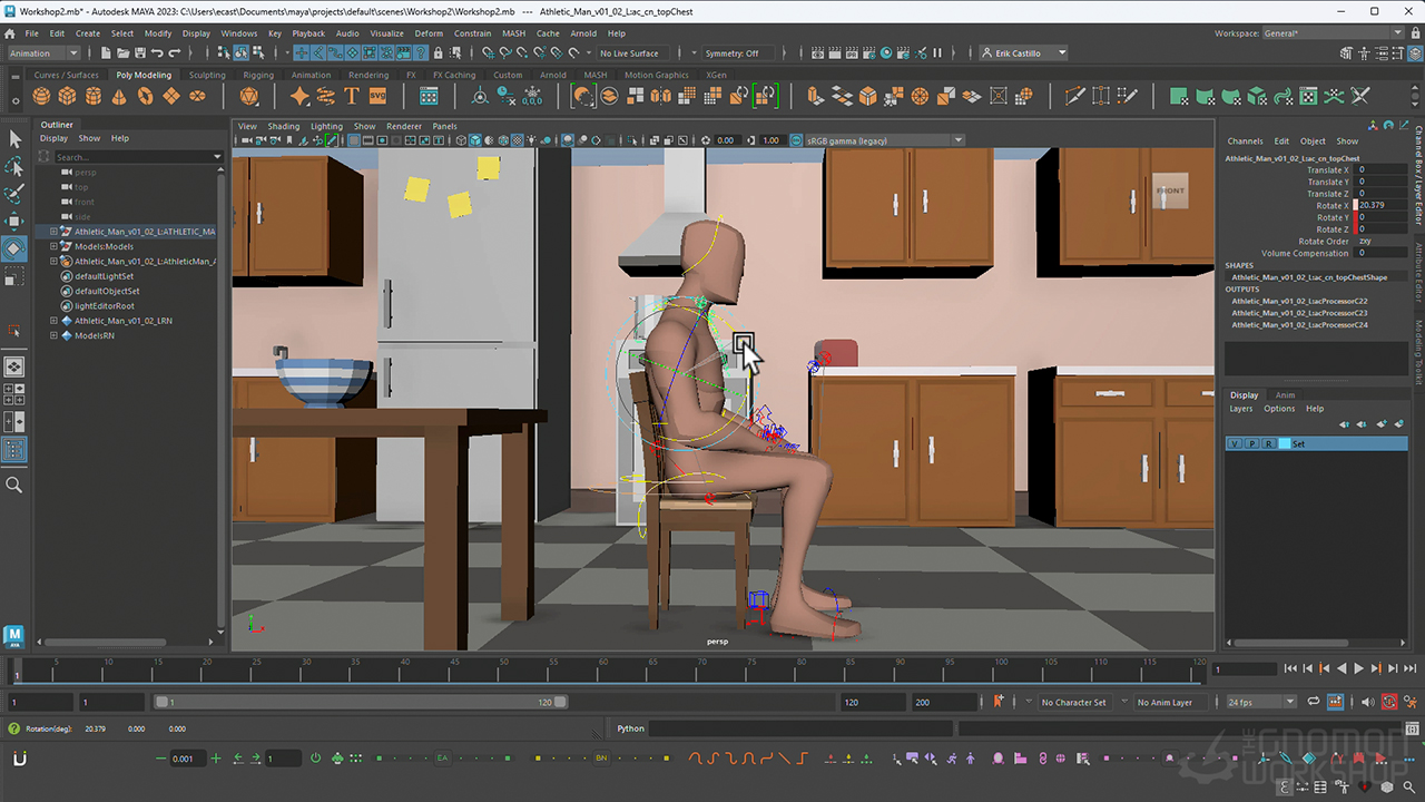 Understanding Body Mechanics in Maya for Animators 3