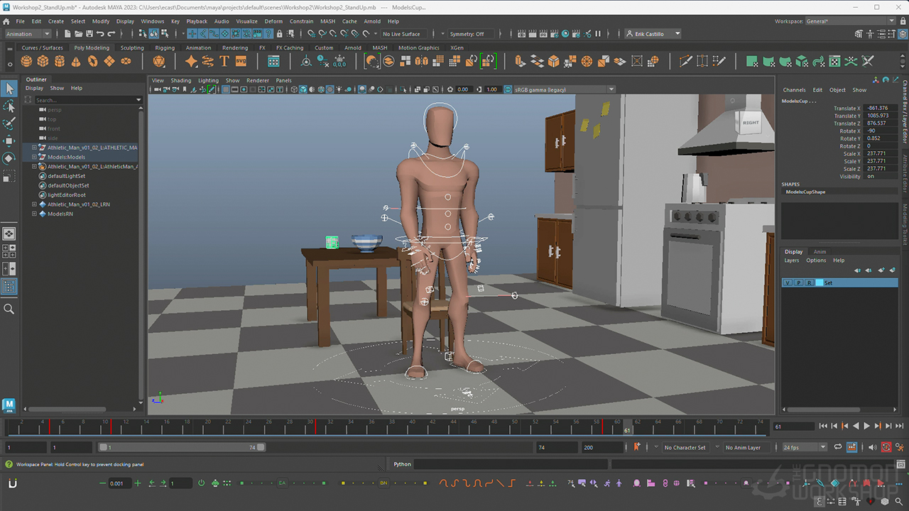 Understanding Body Mechanics in Maya for Animators 4