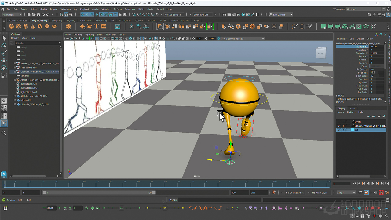 Understanding Body Mechanics in Maya for Animators 5