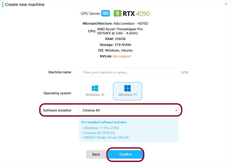 Làm việc với Cinema 4D và Arnold trên máy chử từ xa của iRender 1