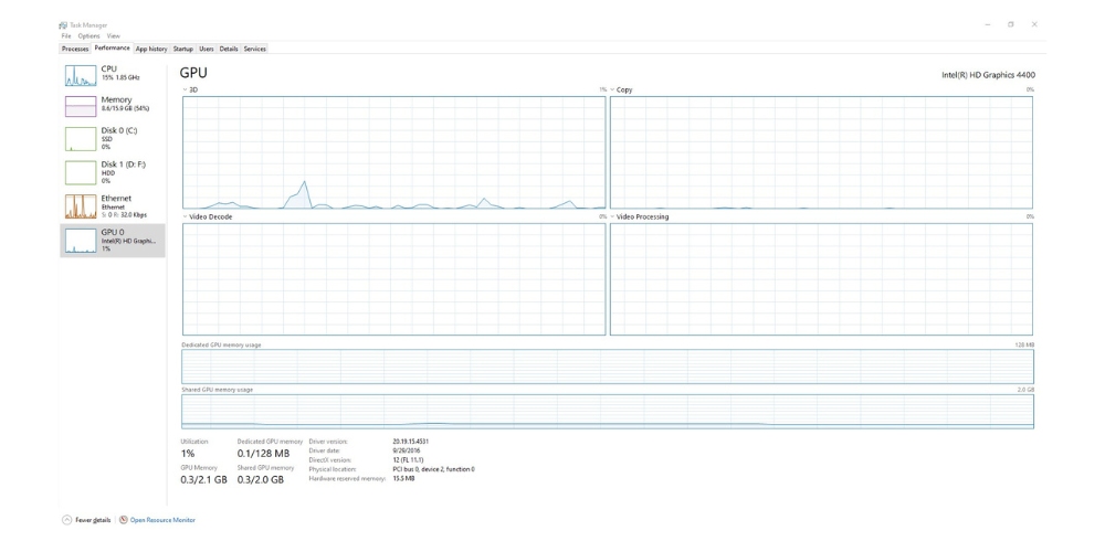 Phân biệt Dedicated và Shared GPU memory 3