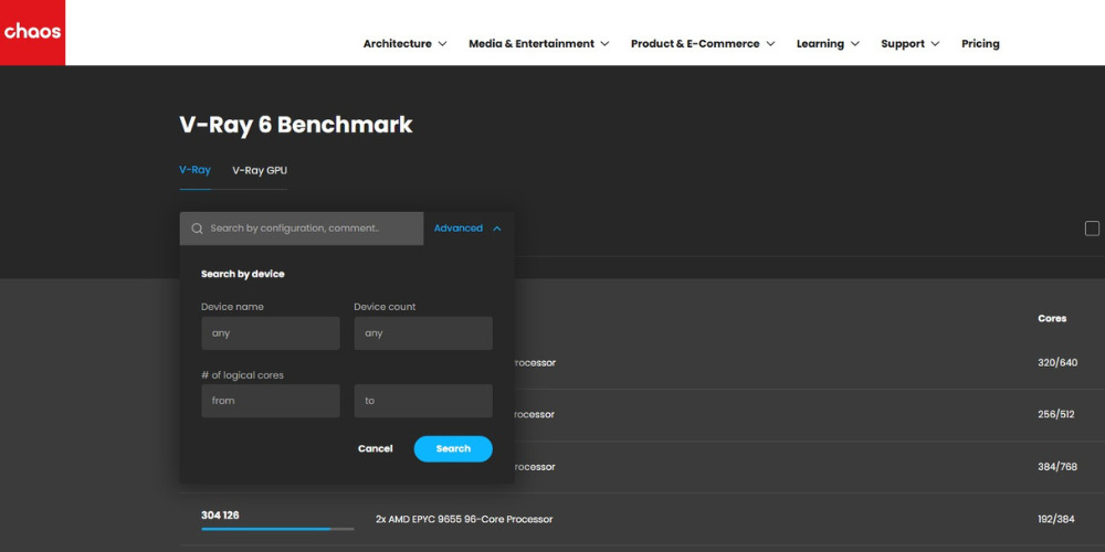 V-Ray benchmark và render thực tế với iRender 4
