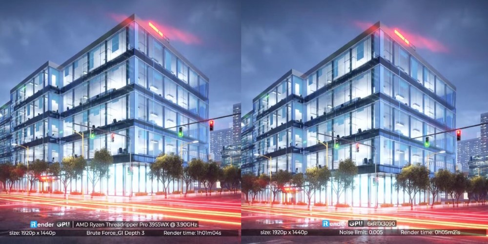 V-Ray benchmark và render thực tế với iRender 8