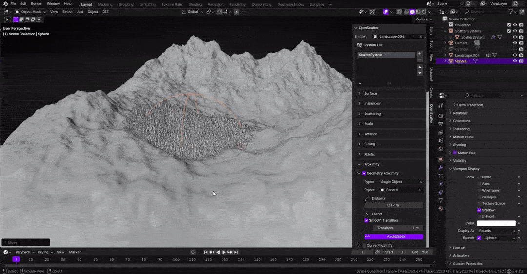 OpenScatter: A Free and Powerful Blender Add-on for Advanced Object Scattering 6