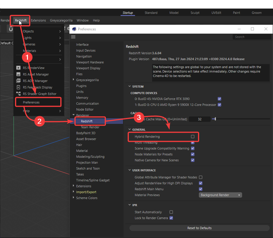 Khắc phục sự cố kết xuất chậm của Redshift 4