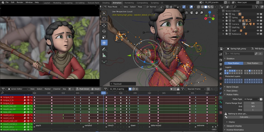 Cách làm phim hoạt hình bằng Blender 3D 1