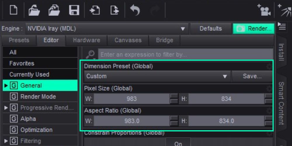Mẹo cài đặt giúp tăng tốc render IRay trong Daz3D 1