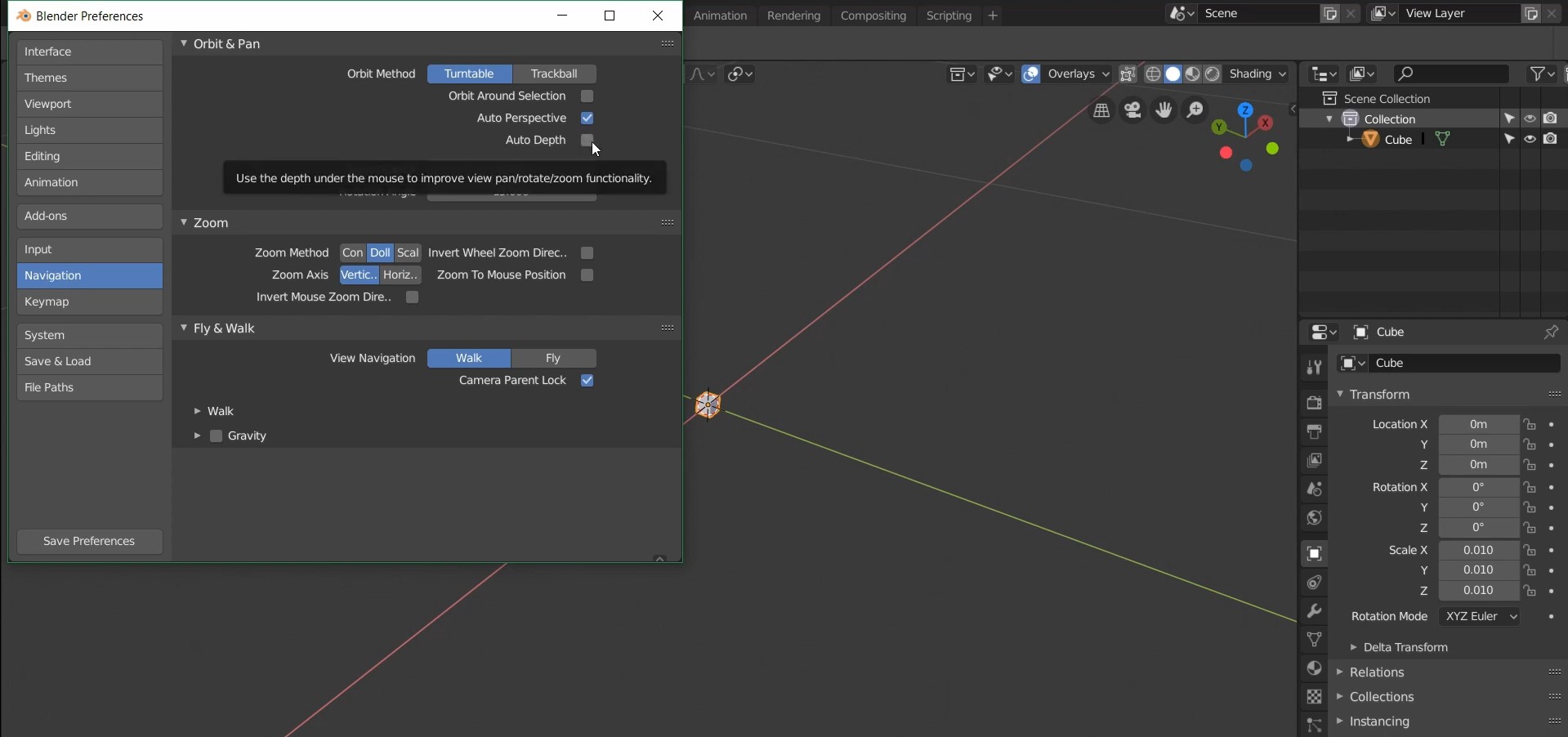 Cách sửa lỗi Zoom trong Blender 5