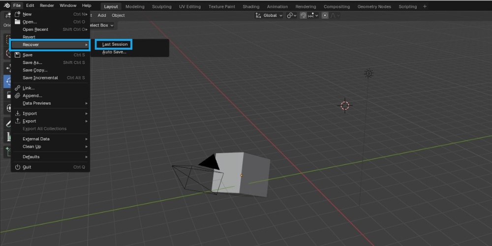 Cách khôi phục dữ liệu khi Blender bị crash 4