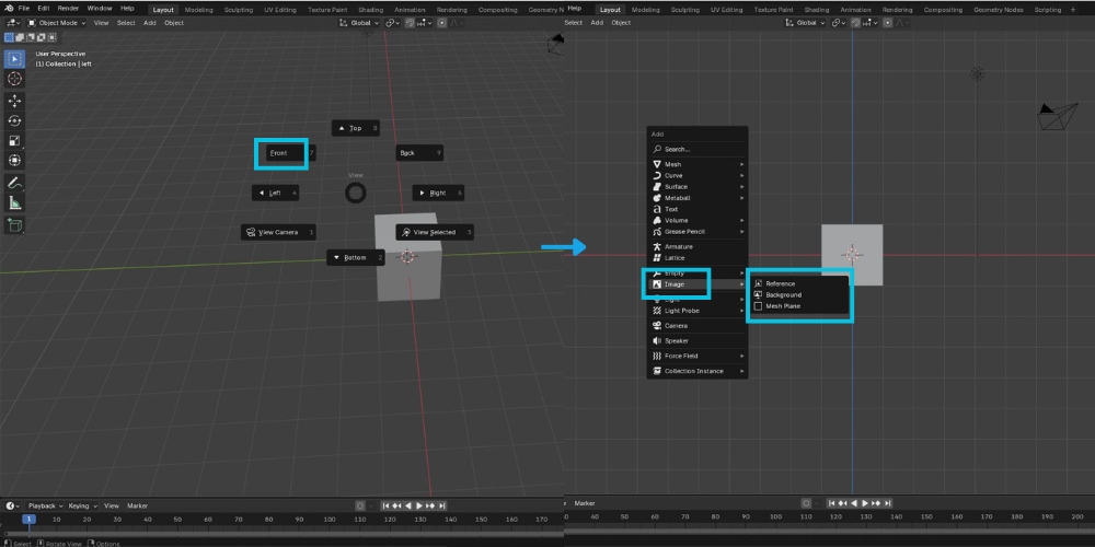 Cách sử dụng ảnh reference trong Blender 2