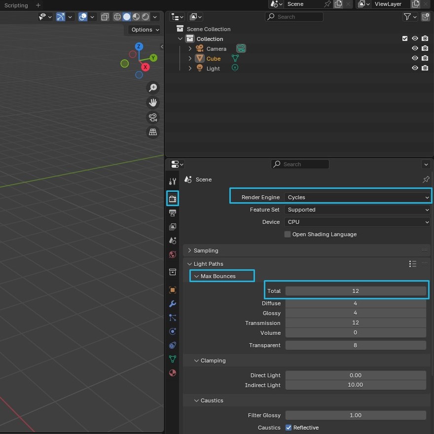 Cách tăng tốc độ render Blender Cycles X 1