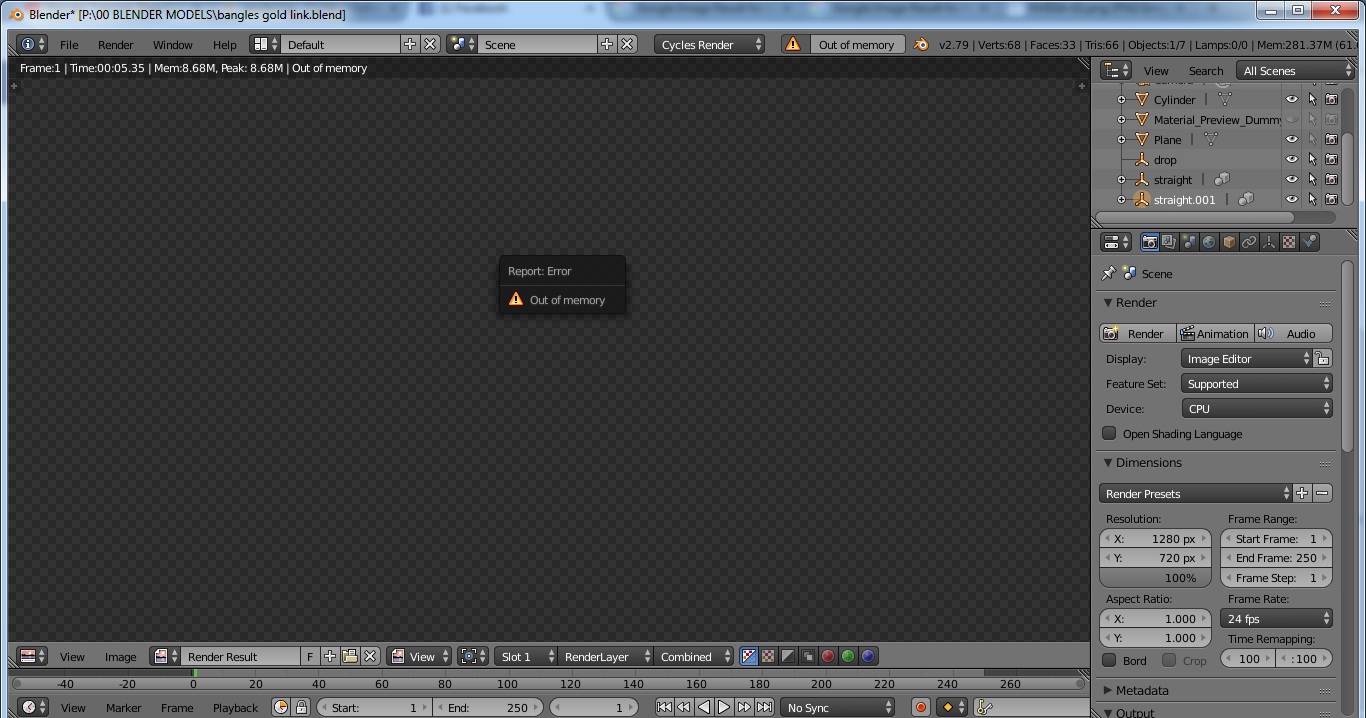 Blender Troubleshooting: Solving the Out of GPU Memory Error 1