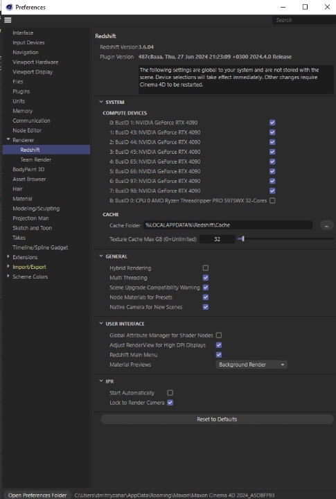 Làm thế nào để khắc phục tình trạng render chậm của Cinema 4D trên máy chủ nhiều card ảnh 1