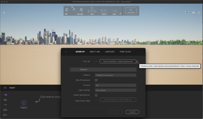 Cách khắc phục lỗi Twinmotion không thể nhập file 1