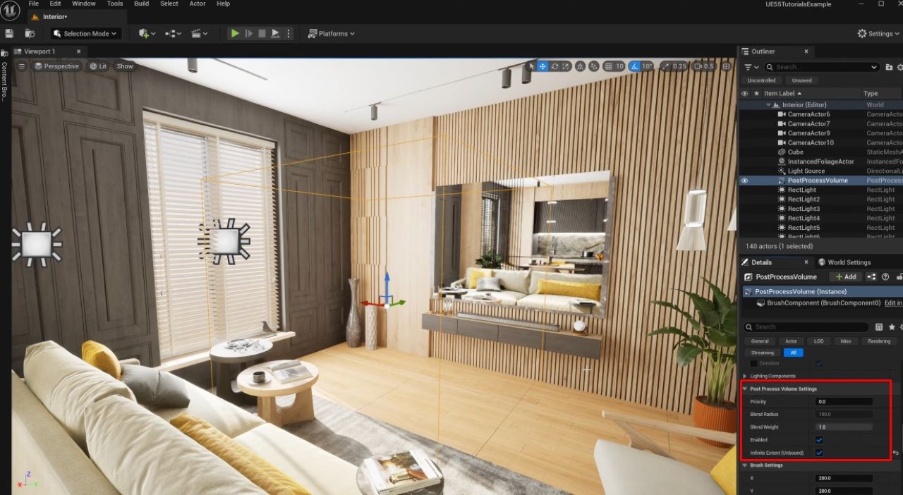 Làm thế nào để tạo hiệu ứng phản chiếu ánh sáng chất lượng cao trong Unreal Engine 5.5 ảnh 4