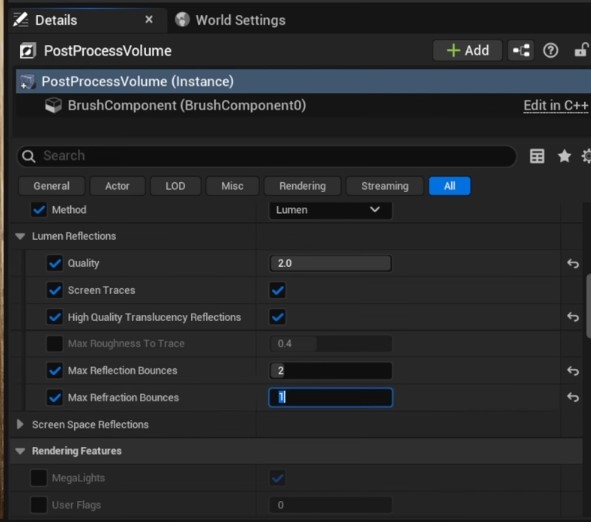 Làm thế nào để tạo hiệu ứng phản chiếu ánh sáng chất lượng cao trong Unreal Engine 5.5 ảnh 6