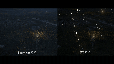 Lumen so với Path Tracer trong Unreal Engine 5.5 ảnh 4