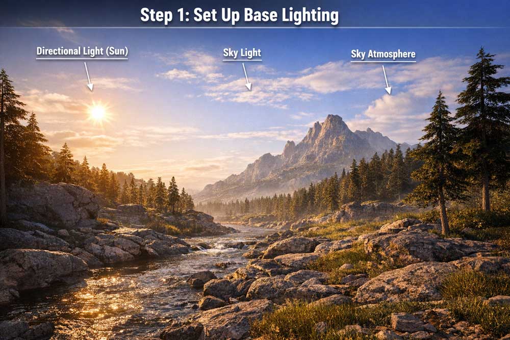 sương mù trong Unreal Engine 5 ảnh 1