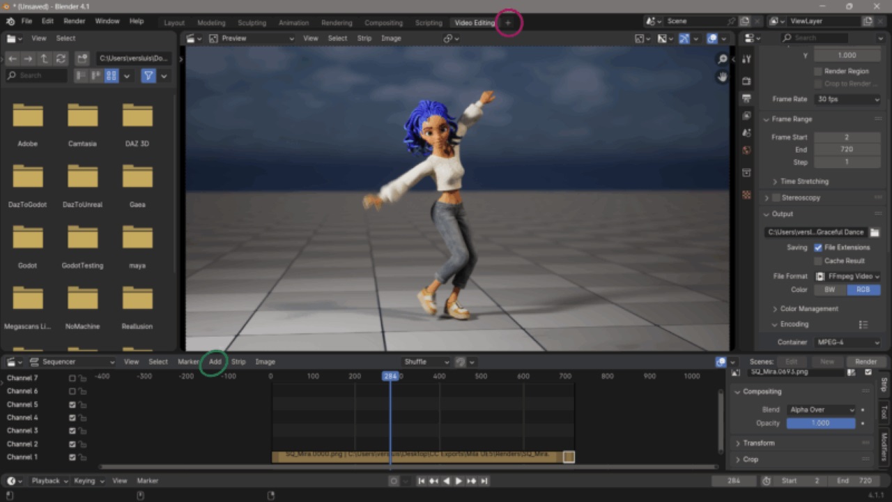 Làm thế nào để chuyển đổi chuỗi hình ảnh thành video trong Blender ảnh 1
