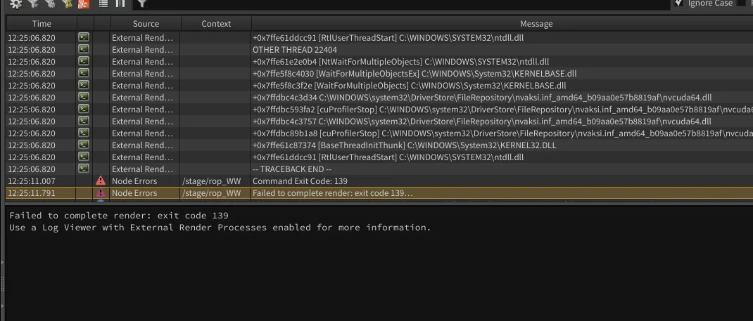 How to fix Houdini Render Crashing with Exit Code 139 1