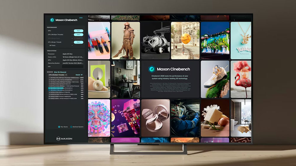 Cinebench 2026 của Maxon và điểm số hiệu năng ảnh 3