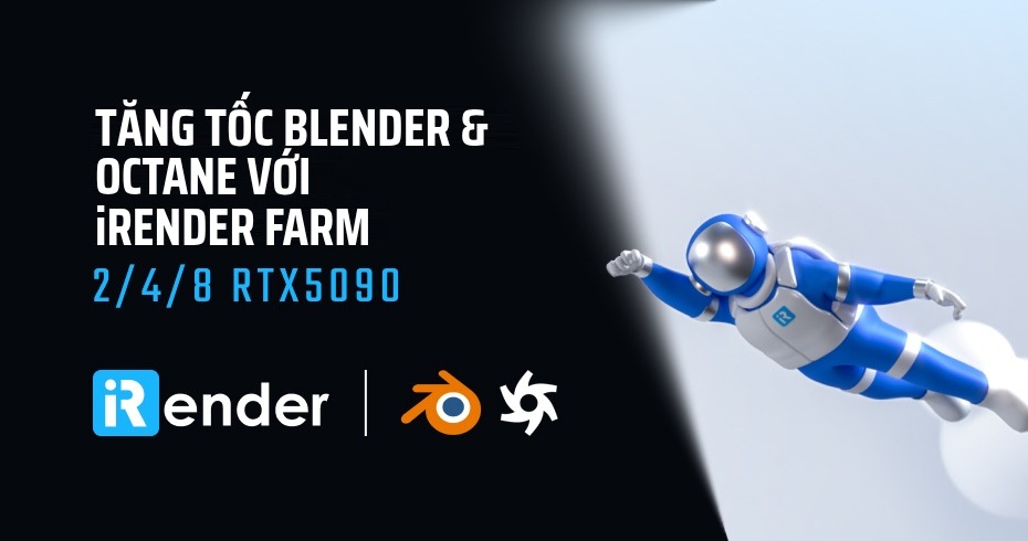 OctaneRender và Blender Cycles trên RTX 5090: Đánh giá thông lượng tính toán, cấu trúc VRAM 32GB và khả năng khai thác phần cứng thực tế