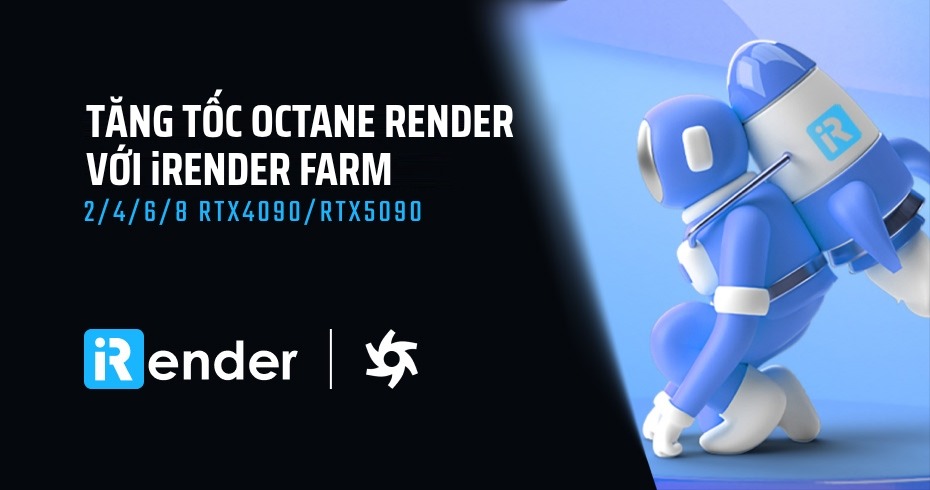 OctaneRender và Blender Cycles trên RTX 5090: Đánh giá thông lượng tính toán, cấu trúc VRAM 32GB và khả năng khai thác phần cứng thực tế