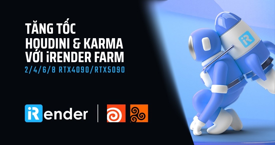 Render farm Houdini Karma XPU tốt nhất 2026: Vì sao SaaS thất bại trước IaaS