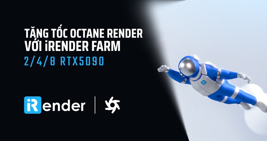 Vượt nút thắt Out-of-Core của Octane: Vì sao 32GB VRAM và tăng tốc AI trên RTX 5090 thay đổi cloud rendering
